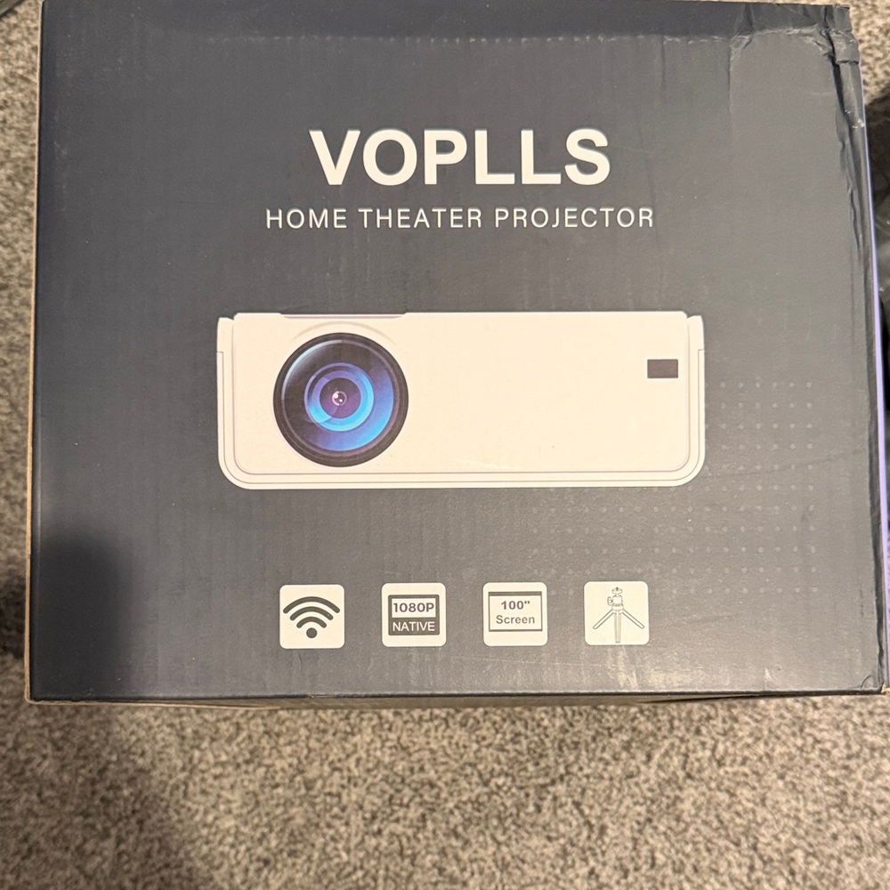 White Home Theater Projector
